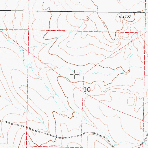 Topographic Map of Dewdrop Reservoir, OR