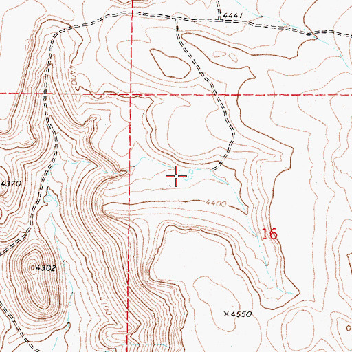 Topographic Map of Halfway Reservoir, OR