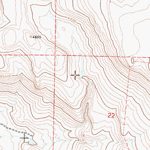 Topographic Map of Carry Reservoir, OR