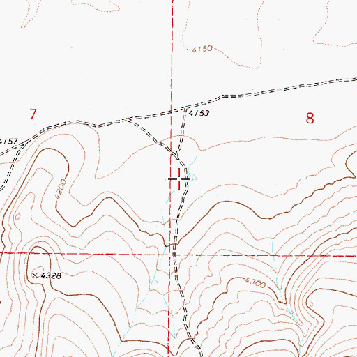 Topographic Map of South Fork Waterhole, OR
