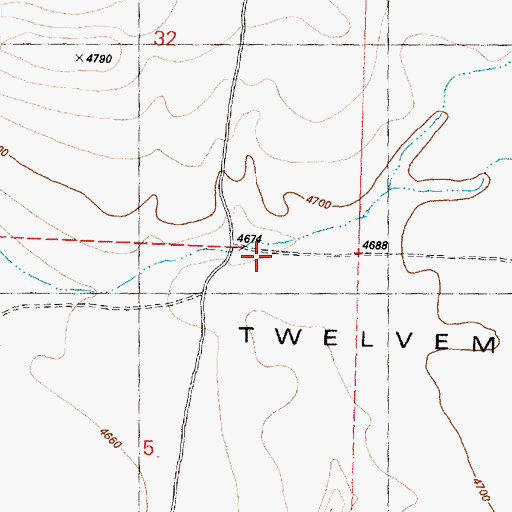 Topographic Map of Turpin Canyon, OR