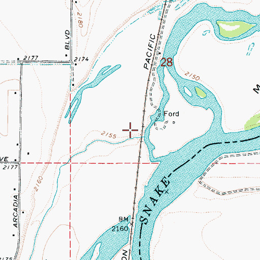 Topographic Map of Plummer Slough, OR