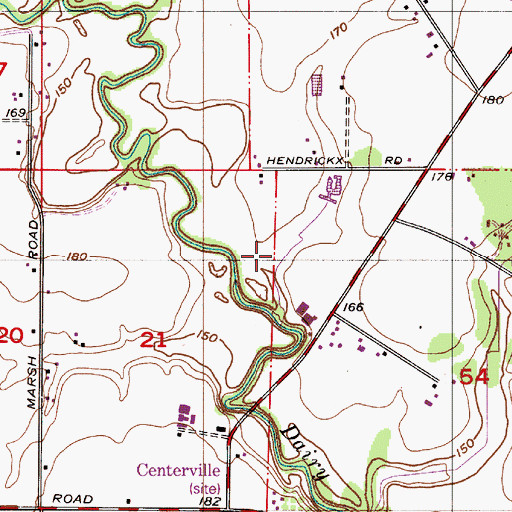 Topographic Map of Herinckx Pond, OR