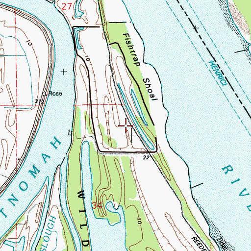 Topographic Map of Rays Lake, OR