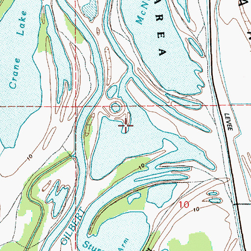 Topographic Map of Aarons Lake, OR