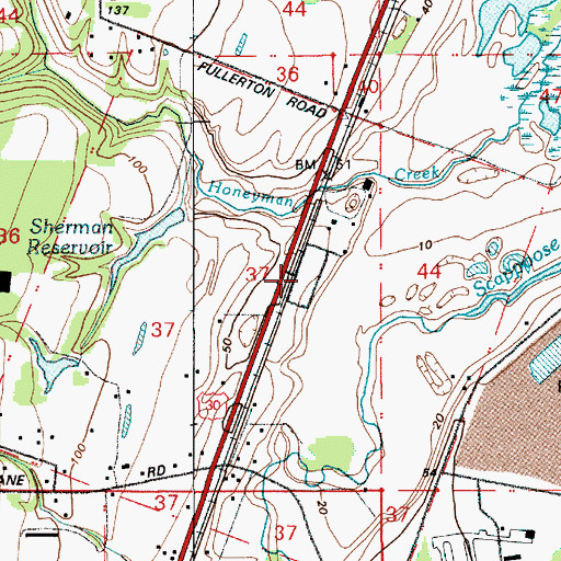 Topographic Map of Columbia Memorial Gardens Cemetery, OR