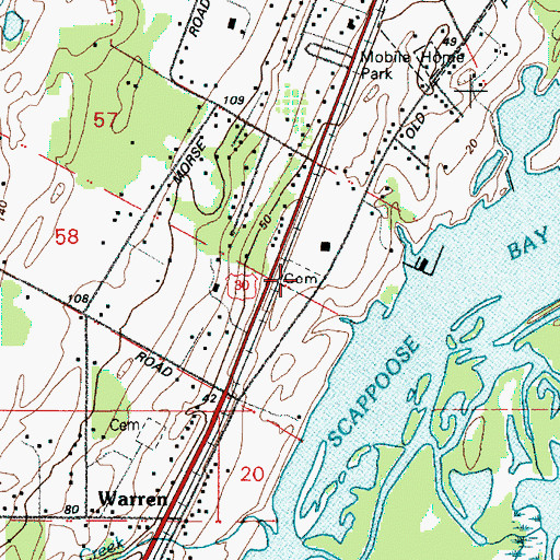 Topographic Map of Independent Order of Odd Fellows Cemetery, OR