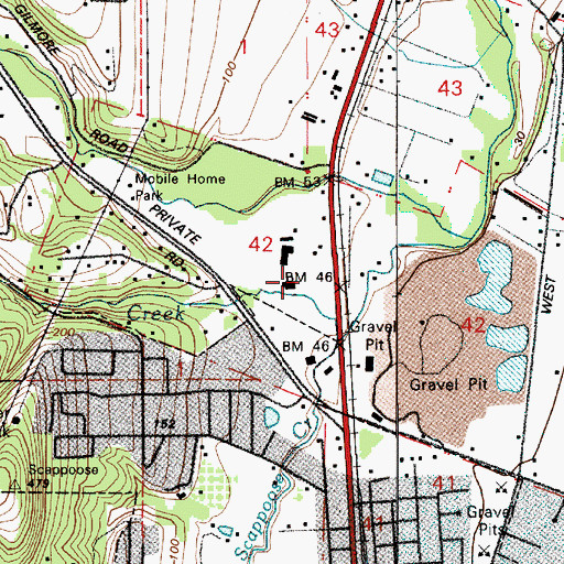 Topographic Map of Woods Pond, OR