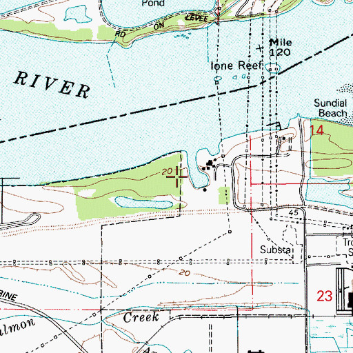 Topographic Map of South Channel, OR