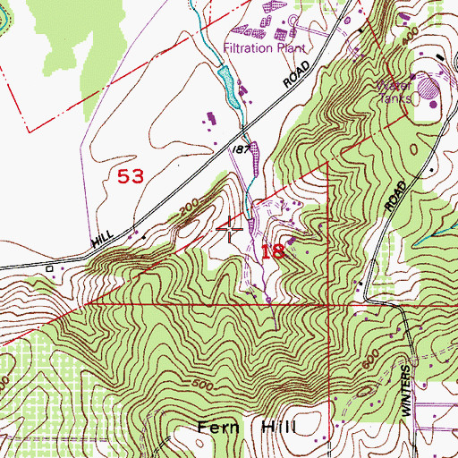 Topographic Map of South Reservoir, OR