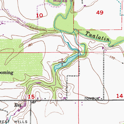 Topographic Map of Meyers Pond, OR