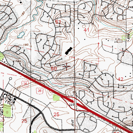Topographic Map of Somerset West, OR
