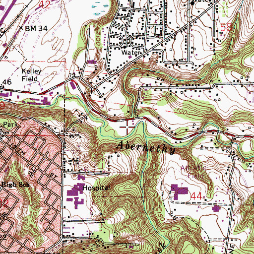 Topographic Map of Tour Creek, OR