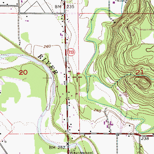 Topographic Map of Charman Creek, OR