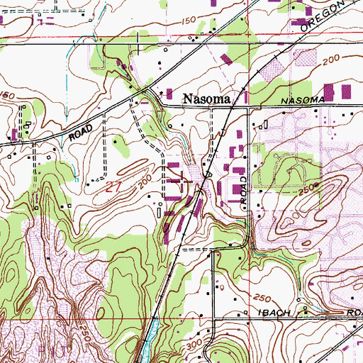 Topographic Map of Tualatin Reservoir, OR