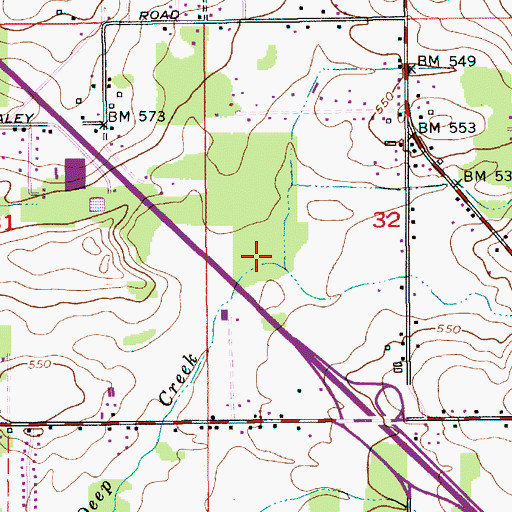 Topographic Map of Dolan Creek, OR