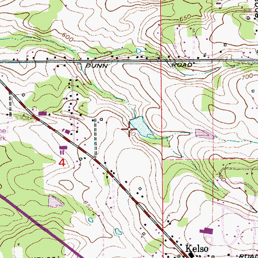 Topographic Map of Welling Reservoir, OR
