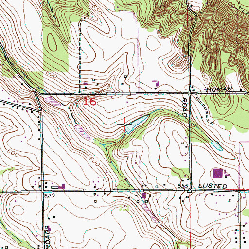 Topographic Map of Sesters Reservoirs, OR