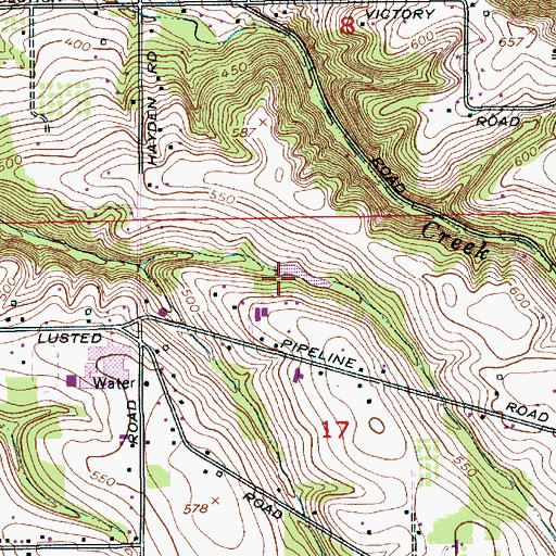 Topographic Map of Belchers Reservoir, OR