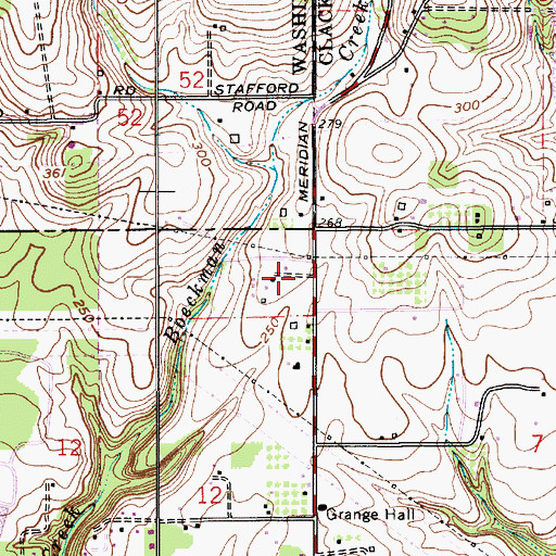 Topographic Map of Kruse (historical), OR