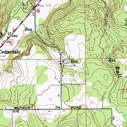 Topographic Map of Karney Reservoir, OR