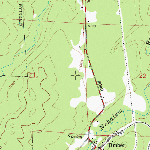 Topographic Map of Hudleson Spring, OR