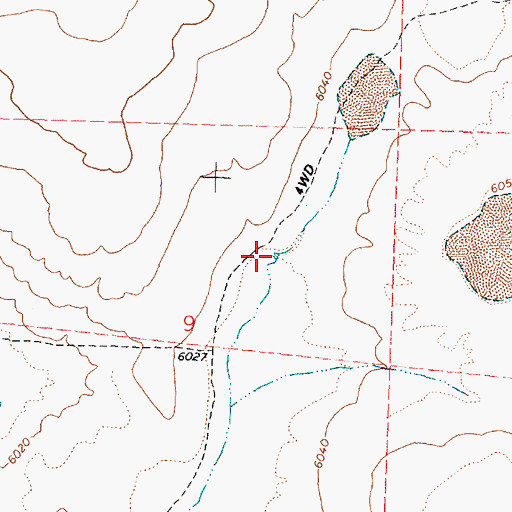 Topographic Map of Rick Reservoir, OR