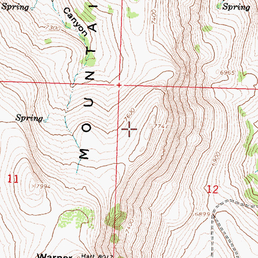 Topographic Map of High Point, OR