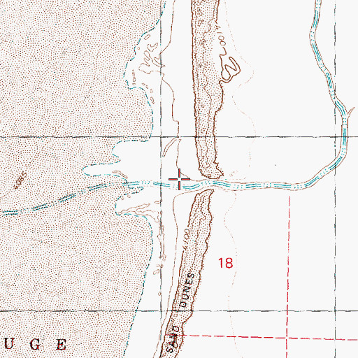 Topographic Map of Sand Gap, OR