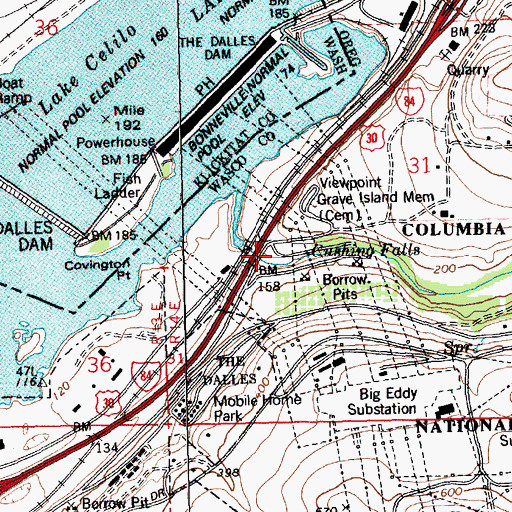 Topographic Map of Seufert Dam, OR