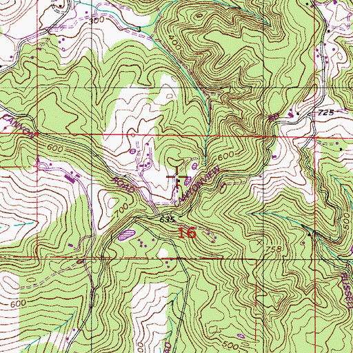 Topographic Map of Earnest Reservoir, OR