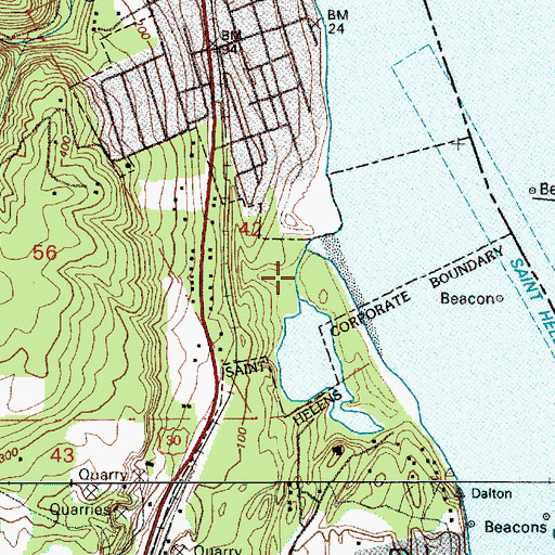 Topographic Map of Harrie Creek, OR