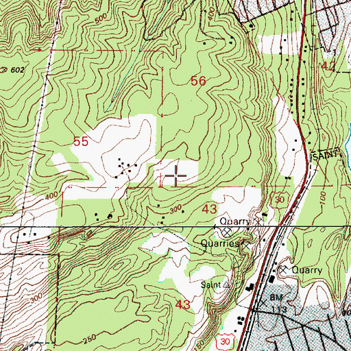 Topographic Map of Masonic Cemetery, OR