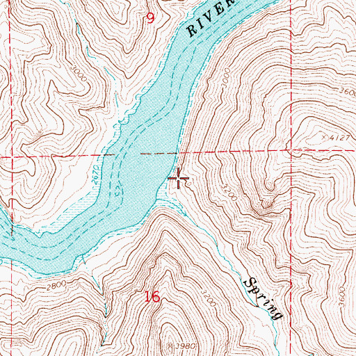 Topographic Map of Spring Creek Camp, OR