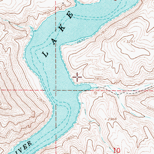 Topographic Map of Leslie Gulch Camp, OR