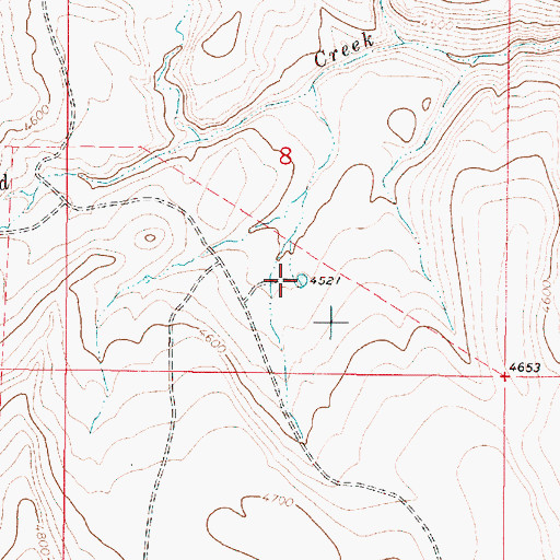 Topographic Map of Dry Reservoir, OR