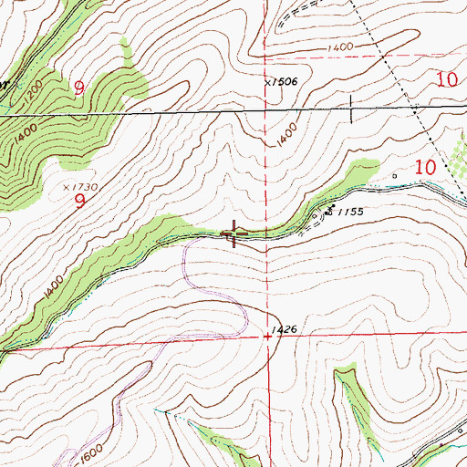 Topographic Map of Pine Hollow, OR