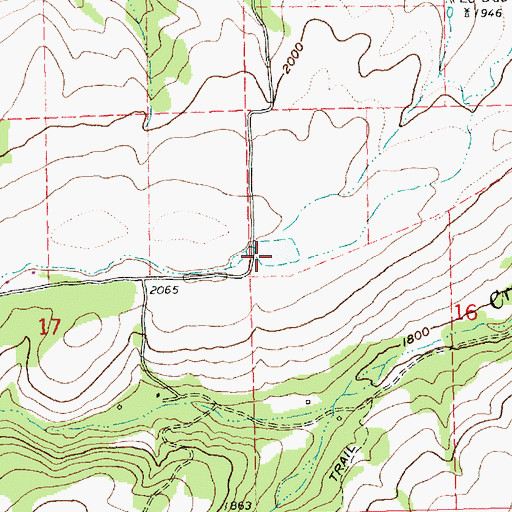 Topographic Map of Chase Reservoir, OR