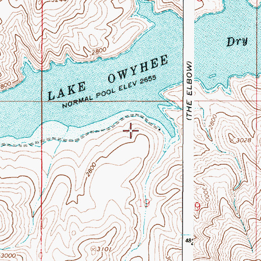 Topographic Map of Dry Creek Camp, OR