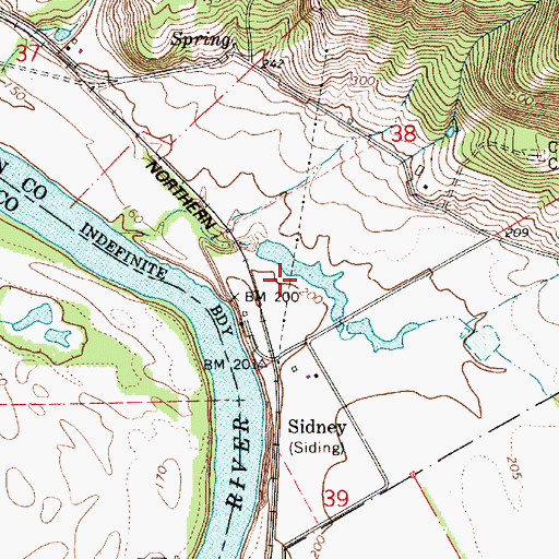 Topographic Map of River Bend Reservoir Number Two, OR