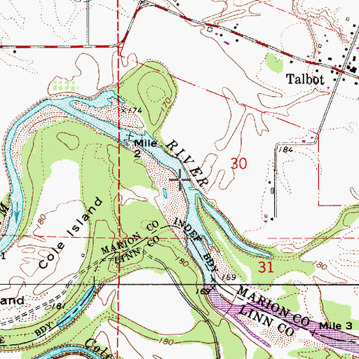 Topographic Map of Porter Slough, OR