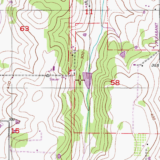 Topographic Map of Joe Crow Reservoir, OR