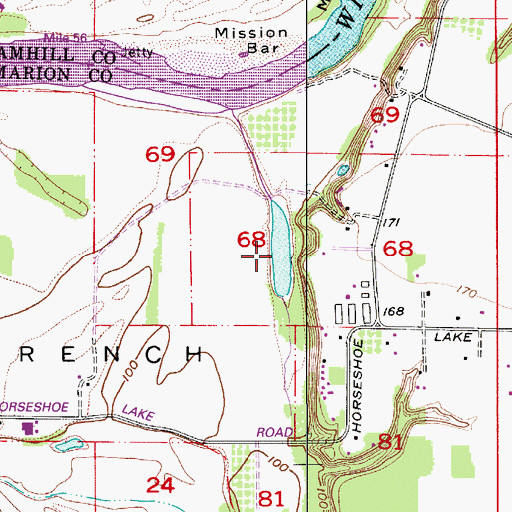 Topographic Map of Connor Lake, OR