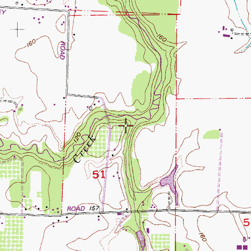 Topographic Map of Warner Creek, OR