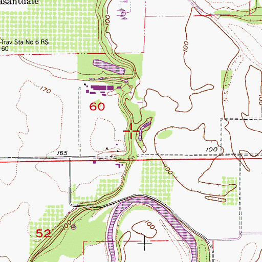 Topographic Map of Michael Reservoir, OR