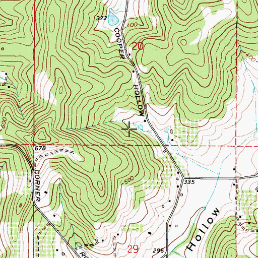 Topographic Map of Bowen Reservoir, OR