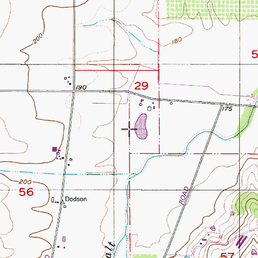 Topographic Map of Muller Reservoir, OR