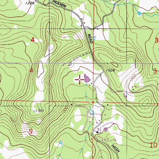 Topographic Map of Haven Hill Pond, OR