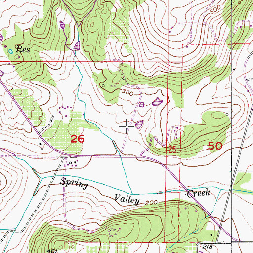Topographic Map of Bowles Reservoir, OR