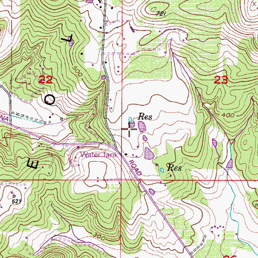 Topographic Map of Solle Ponds, OR